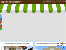 Tablet Screenshot of copertinepentrusoare.ro